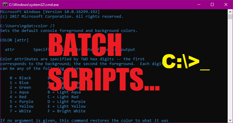 Batch script ghi nội dung vào file text trên windows