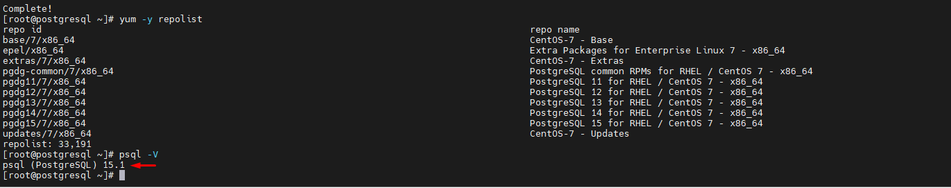 Cài đặt PostgreSQL trên CentOS 7 - Nhan Hoa Knowledgebase