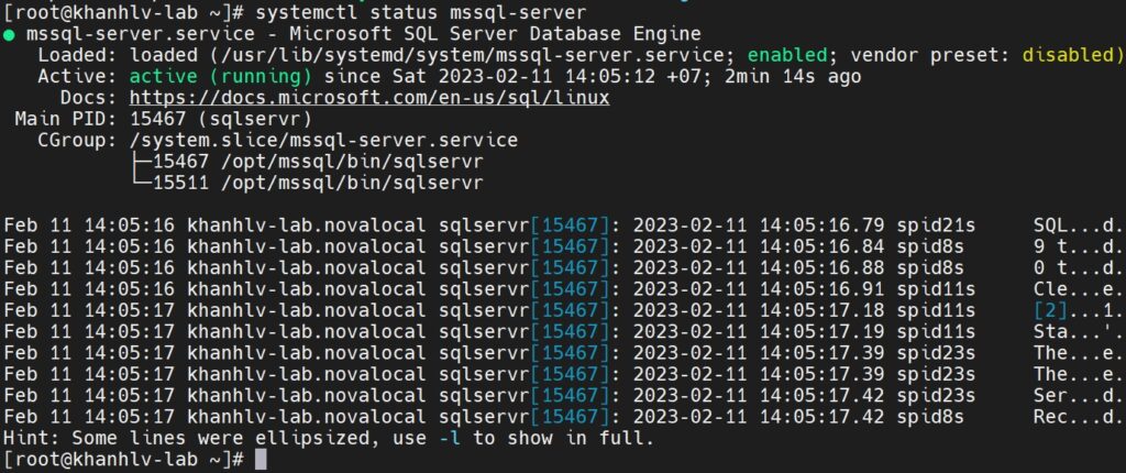 Hướng dẫn cài đặt SQL Server trên Linux - Nhan Hoa Knowledgebase