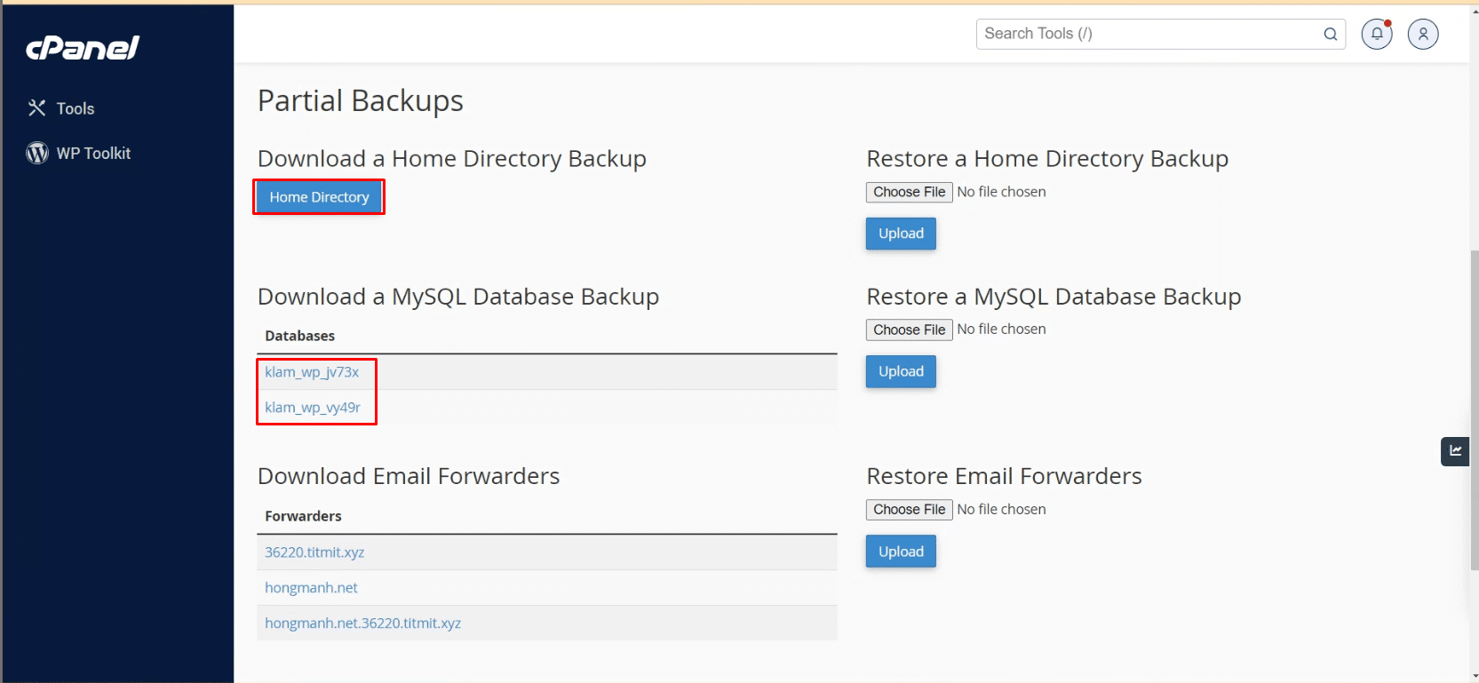 [cPanel] Hướng dẫn backup và restore website thủ công - Nhan Hoa ...