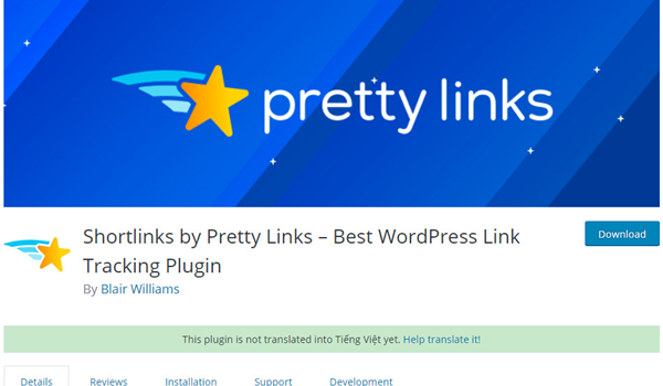 Short Links By Pretty Links là plugin hỗ trợ like, share Social cực kì hữu ích