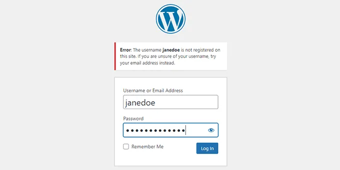 Không thể đăng nhập vào trang WordPress
