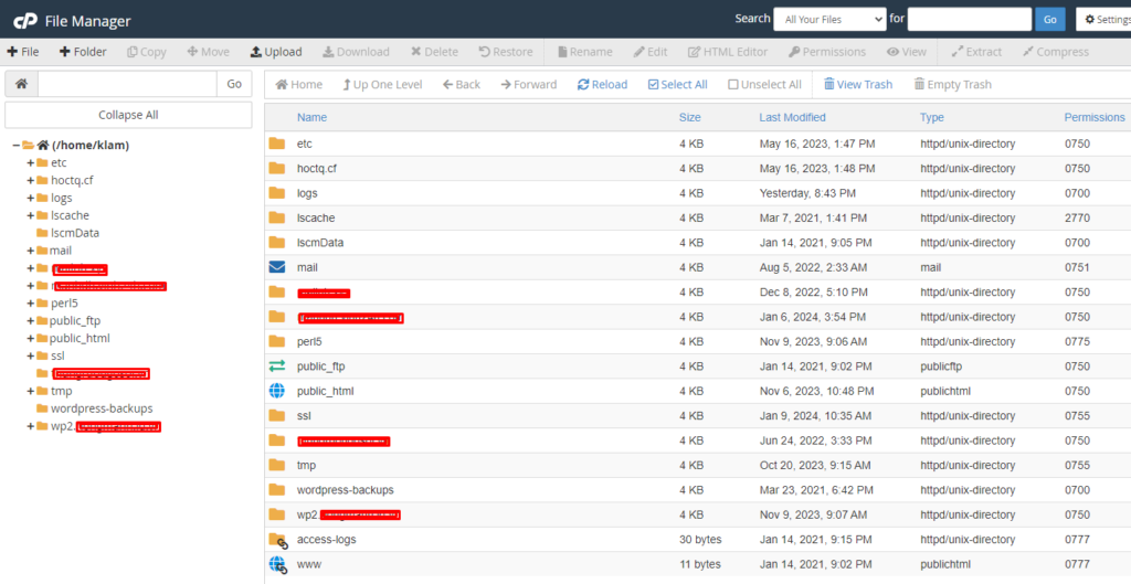 Hướng Dẫn Sử dụng File Manager trong Cpanel - Nhan Hoa Knowledgebase