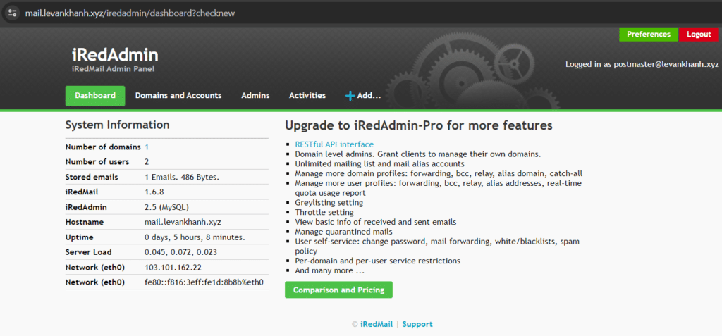 Hướng dẫn cài đặt Email Server với iRedMail trên Ubuntu 22.04 - Nhan ...