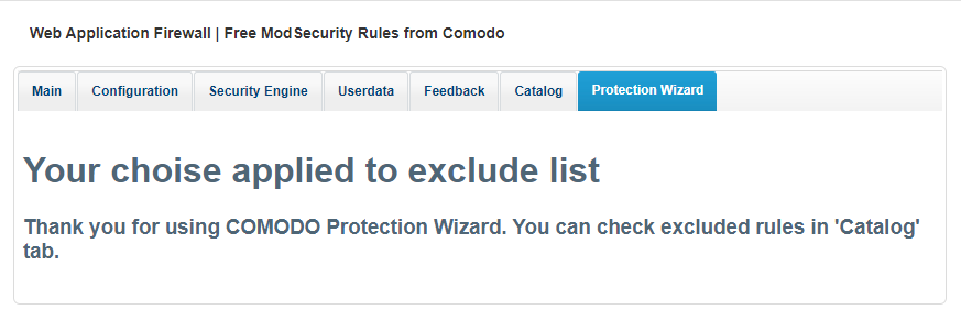 comodo waf config 3