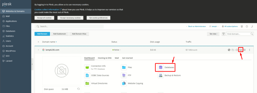 [Hướng dẫn] Tạo và quản lý Database với Plesk - Nhan Hoa Knowledgebase