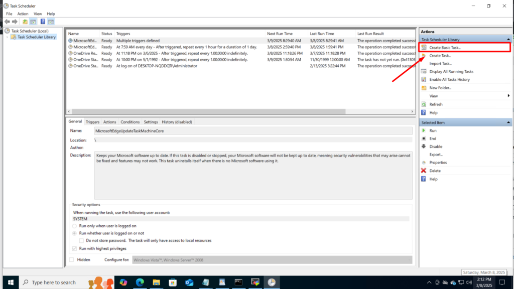 Hướng Dẫn Cách Tạo Task Scheduler Trên Windows - Nhan Hoa Knowledgebase