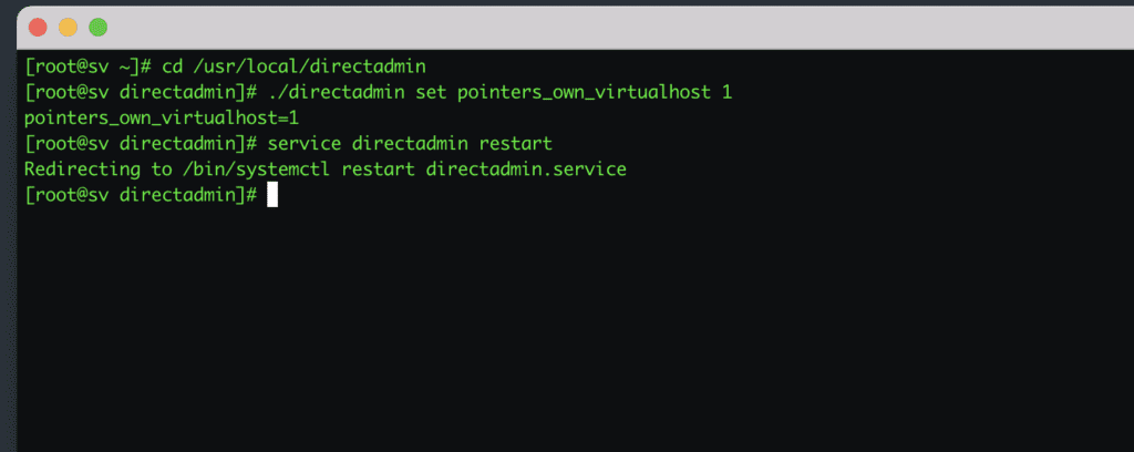 Cài đặt SSL cho Domain Pointer trên DirectAdmin